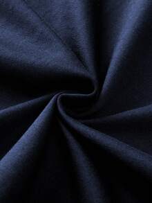200g Pure Cotton T-Shirt, Summer 2025, Women's, New, Short Sleeve, Pure Cotton, Girl's Print, Short Sleeve, Round Neck, Couple's Wear, Round Neck, Women's Top - Navy Blue - View 3