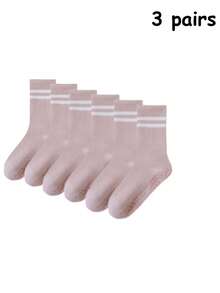 Conjunto de 6 pares de meias antiderrapantes para pilates femininas, meias aderentes para pilates, meias de ioga e balé com ótima aderência, nas cores preto, branco e rosa, adequadas para todas as estações, presente perfeito para familiares e amigos (Natal, Ano Novo) (6/3/1 pares) - Multicolorido - Ver 9