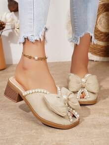 女士高跟鞋 - 卡其色 - 查看 3