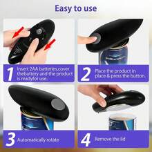 Automatic Electric Can Opener: One-Touch Cordless Kitchen Tool For Effortless Can Opening – Ideal For Disabled Hands, Home Kitchens & Camping - Electric Can Opener - View 8