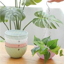 1个壁挂式悬挂花盆/植物篮。常春藤悬挂篮，带浇水功能。室内外均可使用，配有挂钩和排水孔——非常适合阳台花园、家居装饰和花园装饰。 - B - 查看 5