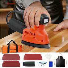 Corded Multi-Function Detail Sander With Micro-Filter Dust Box,15000RPM, 9 Additional Attachments & 60 Pieces Of Sandpaper - Basic Sander - View 9