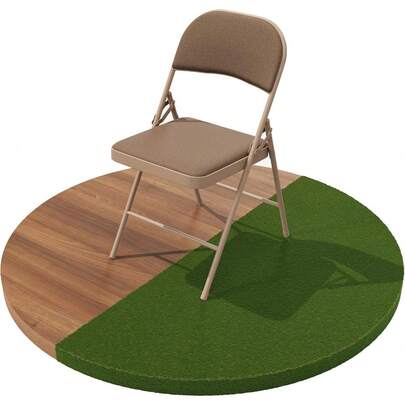 Folding Chair � Padded Metal Chair With Cushioned Seat, Foldable Steel Frame � Indoor Outdoor Guest Seating (Black)