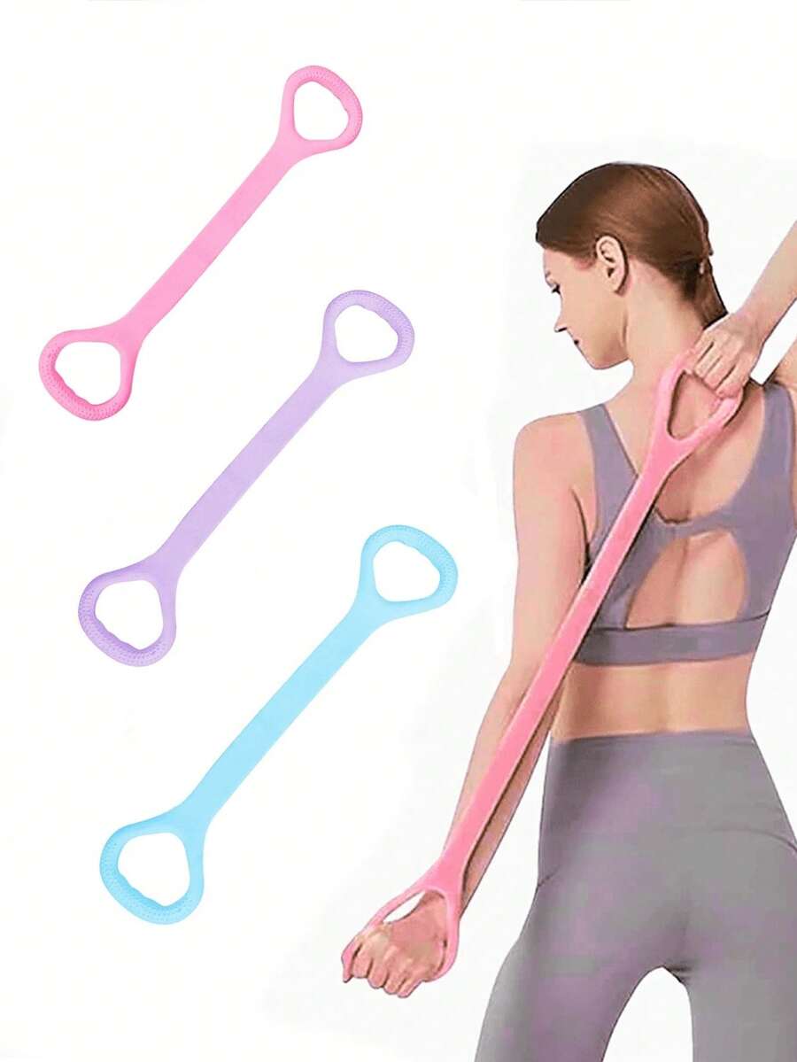 Bộ 3 dây kháng lực hình số 8, dây thun tập luyện tay, lưng và vai, dụng cụ thể dục. - Nhiều màu - Xem 1