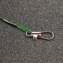 Avlcoaky 200支装带转环和扣环的钓鱼前导线不锈钢钓鱼前导线 - 彩色 - 查看 7