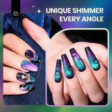 Beetles White Gel Nail Polish -1PC 15ml White Spring Colors Gel Polish - Sự trôi dạt của tắc kè hoa-thiên hà - Xem 4