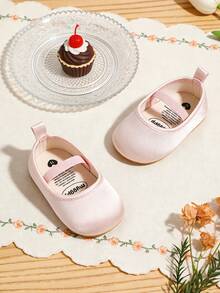 Infant/Toddler Girls' Princess Shoes, Soft Bottom Anti-Slip Christening/Party Shoes, Suitable For Wedding, Party, Christmas, Birthday - Baby Pink - View 10