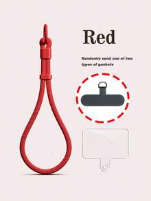 1pc Minimalist Adjustable Short Strap Buckle Lanyard, Phone Lanyard, Water Bottle Holder, Key Chain, Wrist Strap With Pad - Multicolor - View 20