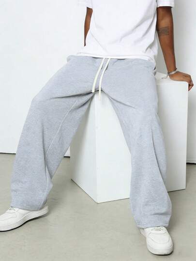 Men's Solid Color Simple Versatile Knit Pants, Suitable For Sports And Casual Wear, Fashionable And Comfortable. Women Can Give It As A Gift To Their Boyfriend Or Husband.