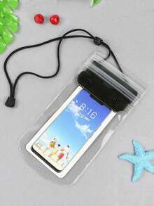 1 pieza Bolsa impermeable para teléfono, diseño triple impermeable, compatible con pantalla táctil, apta para nadar, bañarse, funda impermeable para teléfono - Multicolor - Ver 3