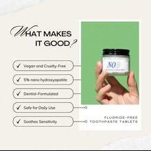 Solid Toothpaste Nobs Without The BS Tablets Flavors Teeth Breath Mouthwash Smoke Remove Bad Whitening Fresh Charcoal Stains - 預設 - 查看 10