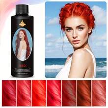 SUMIFANG Pewarna Rambut Multiwarna Tahan Lama 268ml, Pewarnaan Lembut dengan Konsentrasi Warna Tinggi, Bahan Tidak Iritasi, Mengurangi Kerusakan Rambut, Saturasi Warna Tinggi, Tampilan Transparan dan Elegan, Mudah Digunakan - Merah - View 2