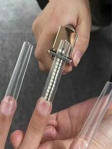 强力圆柱形磁铁美甲工具 - 多功能猫眼美甲磁铁 | 强力磁铁可打造猫眼效果，美甲工具，美甲用品，美甲供应商，送她的礼物，美甲设计工具，美甲，美甲按压工具，圣诞礼物 - 銀色 - 查看 7