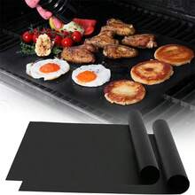 2/5pcs Large Thick Oven Liners, 17"X25", Black Kitchen Accessories To Keep Oven Clean - Black - View 1