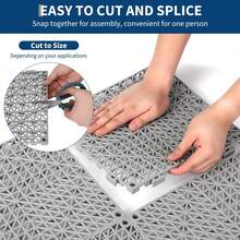 Interlocking Floor Mats - Grey - View 4