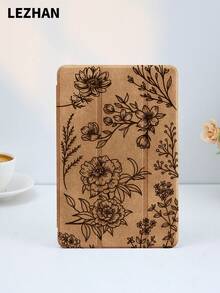 1 件棕色花卉线条印花保护套，适用于 Kindle 2024、Kobo、Kindle NK 11/Kindle 儿童版/Kindle Paperwhite 5，电子书阅读器保护套，带自动唤醒/睡眠功能，轻薄贴合，保护您的阅读设备。 - 彩色 - 查看 6