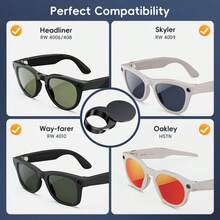 4/6pcs Camera Lens Cover Stickers Suitable For R-Ayban M-Eta O-Akley/Wayfarer/Skyler/Headliner Glasses Camera Lens Shade - View 2