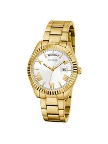 Guess Women's Quartz Watch, Quartz Movement, Stainless Steel Strap, Stainless Steel Case, Suitable For Daily Wear, Gatherings And Other Occasions GW0308L2 GW0308L5 - White + Gold Strap - View 11