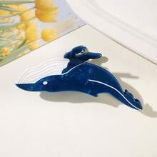 1pc Ocean Series Acrylic Printed Claw Clip With Small Fish, Turtle, Lobster, Hair Claw, Vacation Style Unique Niche Hair Clip - Multicolor - View 18