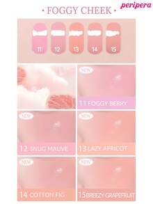 Peripera K-Beauty SYRUPY TOK CHEEK 液體腮紅，奶油腮紅質地，打造自然發光妝效，質地滑順，自然妝容 - #14 Cotton Fig - 查看 9
