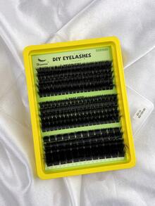 160 sợi mi giả D Curl, độ dày 10-18mm, dạng chùm mi hỗn hợp 80D+100D+200D, 3 kiểu dáng: mi giả dạng chùm, mi mắt mèo, mi nối dày, mi nối phân đoạn. Quà tặng dành cho phụ nữ và bé gái. - D - Xem 2