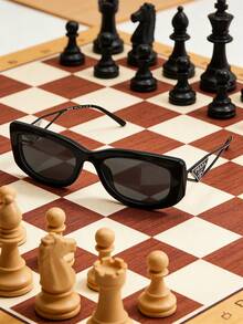 Prada Black Frame Women's Sunglasses, UV Protection, Summer Beach Style - Black - View 3