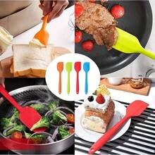 6件套硅胶刮刀，硅胶刮铲，迷你硅胶刮刀，果酱刮刀，耐热黄油刮刀，搅拌烘焙工具，厨房用具，公寓宿舍必备，厨房配件 1/3/5/6件装 - 彩色 - 查看 10