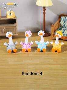 1/4/6/10只迷你可爱创意鸭子，玩具屋/娃娃屋DIY装饰，书房摆件，桌面小雕像微缩模型，树脂小动物，家居装饰，汽车装饰，仙女花园配件，微型可爱鸭子，ABS树脂摆件，树脂动物，鸭子，礼物（颜色随机） - 迷你長脖鴨 - 查看 11