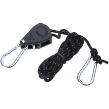 1 Set Polea de Elevación Ajustable Resistente con Cuerda, Tensor de Polea para Sujetar Carpa y Toldo, Equipo de Camping - Multicolor - Ver 1