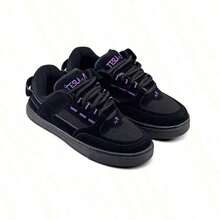 Men's Tesla Skater Shoes, Non-Slip, Comfortable, Casual - Màu tím - Xem 4