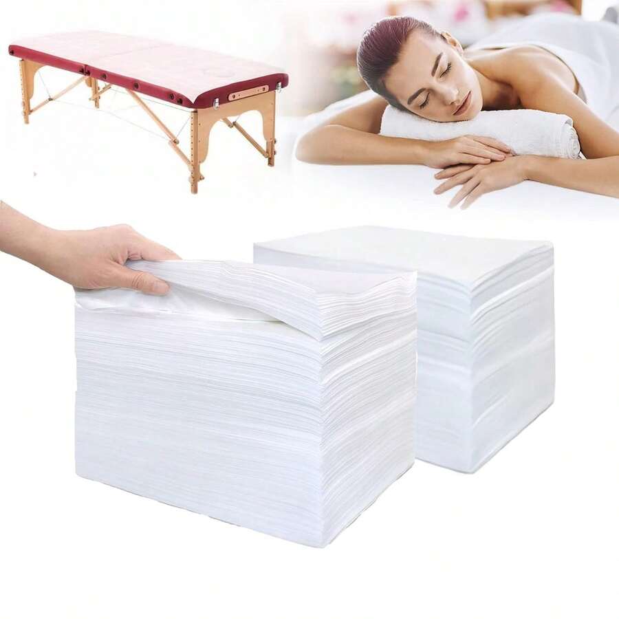 5/10/20/50/100pcsDisposable Bed Sheets Bed Cover For SPA Tattoo Massage Table Hotels Non Woven Fabric White - White - View 1