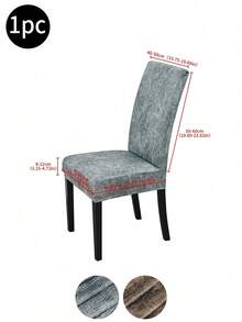 1/4/6pcs Stretchable Matte Faux PU Waterproof Vintage Style Dustproof Chair Cover Suitable For Hotel & Home Furniture Seat Protector, Washable, PU Leather Art Clothing, Waterproof, Retro Style Chair Slipcover, Dustproof Hotel Furniture Seat Cover, Protective Cover - Multicolor - View 17