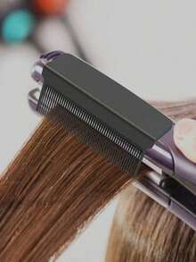 3pcs High Heat Styling Straightening Comb, Carbon Fiber Plastic Straightening Brush With Self-Adhesive Straightening Attachment, Salon And Home Use Hair Straightener, Hair Styling Tool - Multicolor - View 5