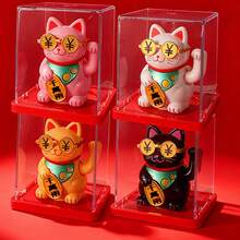 太阳能迷你塑料招财猫 - 迷你招財貓 - 查看 4