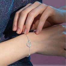 Bộ 1/2/3/4 vòng tay tình bạn bằng thép không gỉ, hình trái tim, thích hợp làm quà tặng cho bạn gái ở xa, chị em gái, các cặp đôi, quà sinh nhật, quà Giáng sinh, quà ý nghĩa. - Bạc - Xem 4