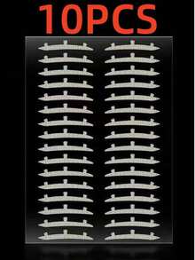 10pcs 3D Double Eyelid Tapes, Waterproof, Recommended For Beginners, Invisible, Natural, Sweat-Proof - Multicolor - View 9