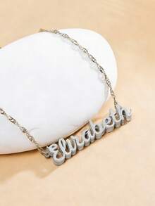 1 chiếc vòng cổ nhiều dây thời trang cá nhân hóa, mặt dây chuyền chữ cái tiếng Anh bằng thép không gỉ có thể tùy chỉnh, phù hợp cho cả nam và nữ, thích hợp làm quà tặng hàng ngày cho các cặp đôi, bạn trai, bạn gái, mẹ, bố, gia đình, trẻ em, thú cưng. Món quà hoàn hảo cho Ngày Valentine, Ngày của Mẹ, Ngày của Cha, kỷ niệm, tiệc tùng, đám cưới. - Hai lớp mờ - Xem 13