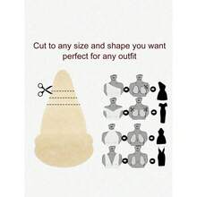 10pcs Disposable Non-Woven Breast Petals, Black Gourd Shaped Non-Woven Bust Pads | Strapless, Self-Adhesive, Skin-Friendly, Invisible, Comfortable, Anti-Sagging, Anti-Bulge - 多色的 - 查看 4