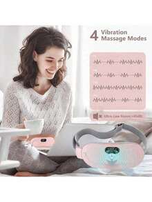 Women's Sunshine Portable Heating Belt - USB Rechargeable, 3-Speed Temperature And 4-Mode Massage, Quick And Warm Abdominal Wrap, Perfect Gift, Warm Palace Belt, Women's Portable Heating Belt, , Menstrual Heating Pad, Back Heating Pad - 粉紅禮盒 - 查看 6