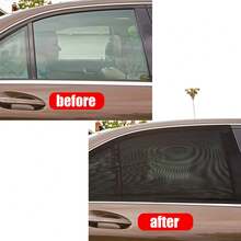 2pcs Car Front And Rear Window Sun Shade & Mosquito Net Cover, Suitable For Sedan - Category - View 6