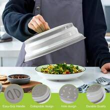 Silicone Microwave Spatter LIDS, Food And Fruit Drainage Microwave LIDS, Microwave Food LIDS, Microwave Plate LIDS, Microwave Oven LIDS, Kitchen Necessities, Kitchen Utensils,Wedding Decoration,Xmas Decoration,Birthday Decoration,Birthday Gift,Christmas Table Decorations,Christmas,Christmas Decorations,Christmas Gifts - 彩色 - 查看 4