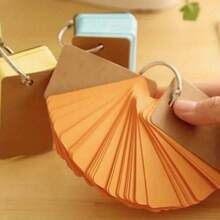 Sổ tay cỡ lớn, cầm tay, bìa rời, nhật ký học sinh dễ thương, sáng tạo, kèm thẻ từ vựng và lịch kế hoạch văn phòng, món quà ngày lễ hoàn hảo. - Nhiều màu - Xem 2