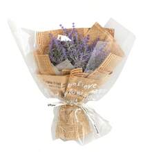 1pc Lavender Flower Bouquet, Purple Flocked Faux Lavender Flower Bouquet, Living Room Dining Table Decor Artificial Flowers, Bedroom Desktop Fresh Ornament, Full Petals 3D, Soft Flocked Texture Resembling Real Lavender, Fade-Resistant Soft Color, Natural Form Restoration, Flexible Stems Can Be Adjusted, No Watering Maintenance, Long-Lasting Fresh Appearance - Multicolor - View 7