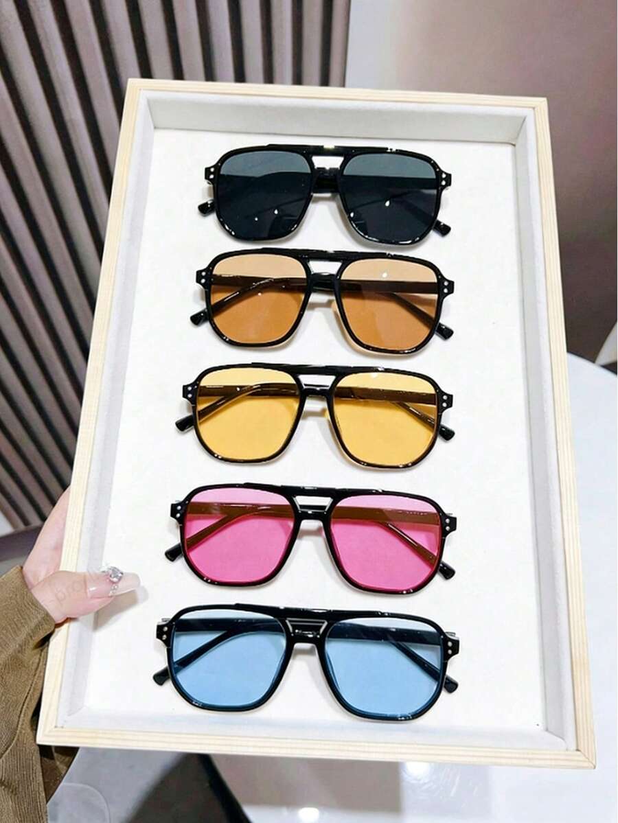 MEIRONG Multicolor Retro Fashion Glasses Set For Women - Multicolor - View 1