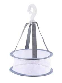 1pc Women's Makeup Brush Cleaning Sponge Tool Storage Rack, Foldable Mini Makeup Sponge Drying Net Bag, Home Use - D - View 8