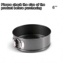 4/6/7/8/9/10 Inch Round/Heart Shaped Non-Stick Cake Baking Pans, Removable Bottom Lock Cake Molds, Baking Tray, Oven Accessories, Baking Tools, Kitchen Gadgets, Kitchen Supplies - Black - View 11