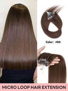 12-22 Inch Invisible Micro Ring Hair Extensions, Smooth Seamless Remy Human Hair Bun, Increase Hair Volume For Daily, Party, Wedding - Multicolor - View 31