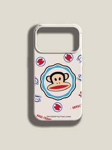 Officially Licensed Paul Frank Liquid Silicone Phone Case, Full Body Shock-Proof Protection With Camera Cover, Cartoon Monkey Badge & Lettering Design, New Model Compatible With Iphone 13/14/15/16/17 Pro Max - Multicolor - View 2