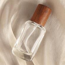 20毫升玻璃喷雾瓶，可重复灌装香水喷雾器，带木盖，喷雾细腻防漏，旅行装精油瓶，送给她的自爱礼物 - 彩色 - 查看 4