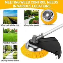 8 Inch Nylon Brushcutter Strimmer Brush Head For Moss And Path  Removal UK - A - View 9